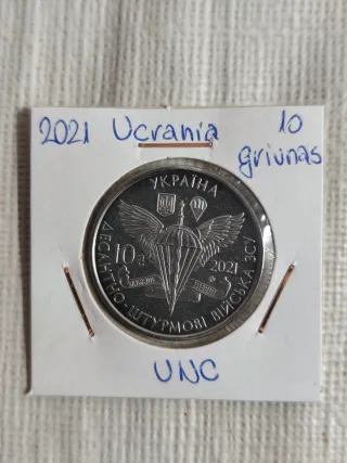 Ucrania 2021 3 monedas conmemorativas 10 grivnas