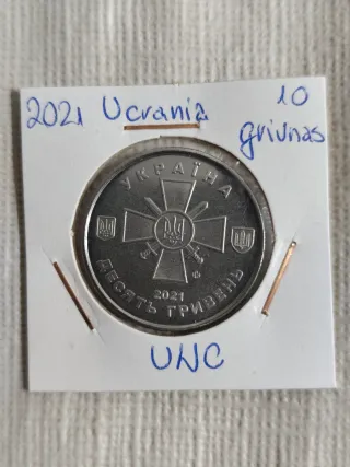 Ucrania 2021 3 monedas conmemorativas 10 grivnas