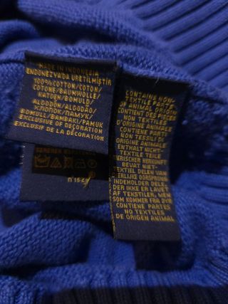 Jersey Polo Ralph Lauren  azul M Ref-82500