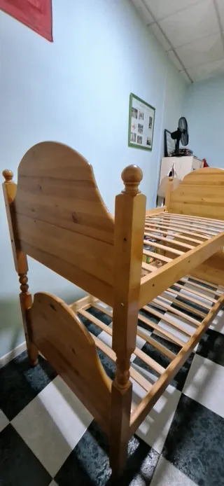 Literas de madera para dormitorio