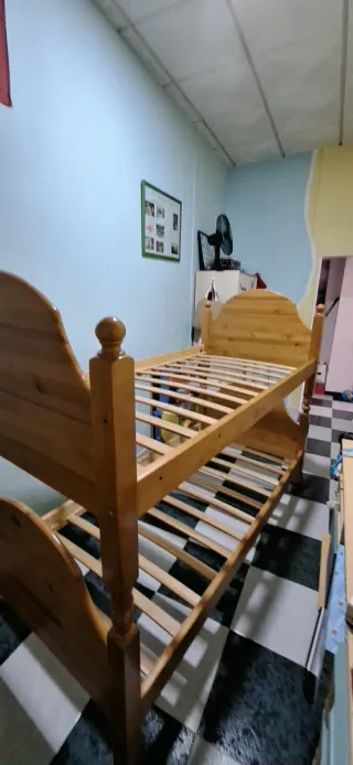 Literas de madera para dormitorio