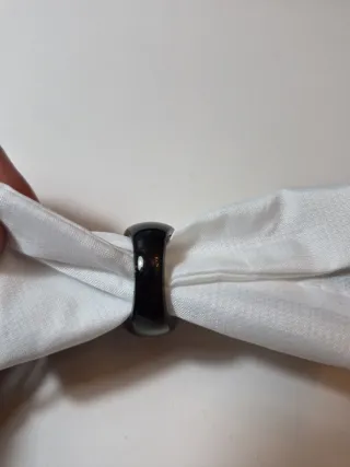 Anillo Tous Ónix y Plata