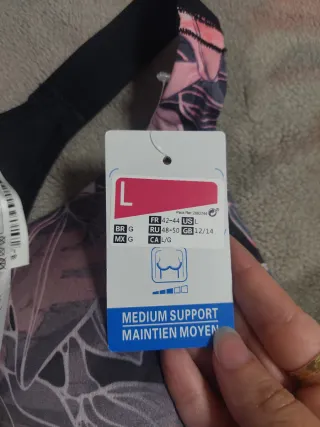 Top deportivo Domyos Talla L estampado