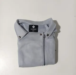 Chaqueta Suede Azul Pastel Talla S