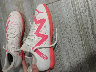 Zapatillas Fútbol Sala Puma Blancas Naranja