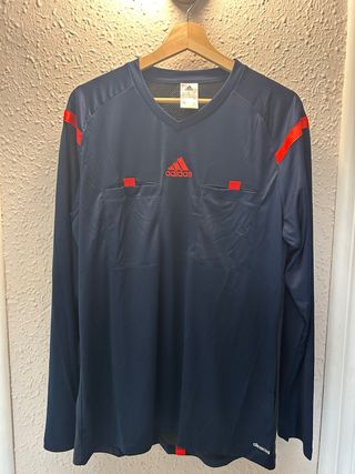Camiseta Adidas Hombre Manga Larga Azul