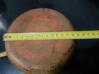 Cacerola de cobre con mango