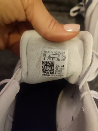 Zapatillas Adidas Blancas y Azules