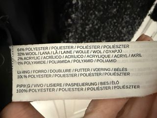 Abrigo Mango Negro Talla S