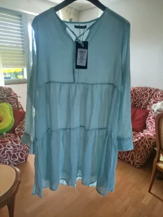 Vestido azul mujer talla única sin estrenar