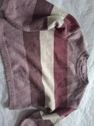 Jersey de rayas rosas y blancas