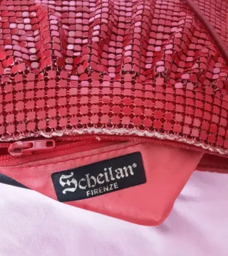 Bolso italiano vintage  metálico Scheilan  Firenze