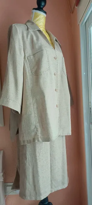 Traje chaqueta y falda coctel talla 54/56