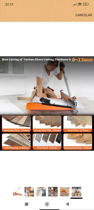 Cortador de Suelo Laminado nuevo en caja