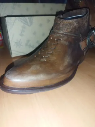 Botines de piel Veracruz marrones