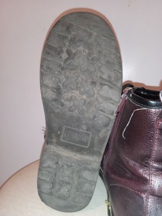 Botas media caña niña morado/negro