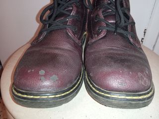 Botas media caña niña morado/negro