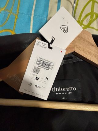 Cazadora Piel Negra Mujer