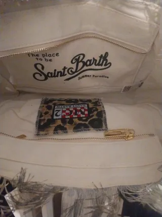 Borsa MC2 Saint Barth stampa leopardo