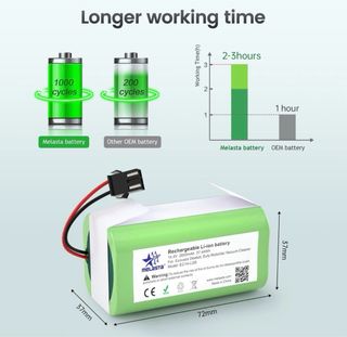 Batería Li-Ion 14.4V 2600mAh Deebot N79S/N79 CONGA