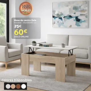 Mesa de centro elevable R&R MOBLES Gala