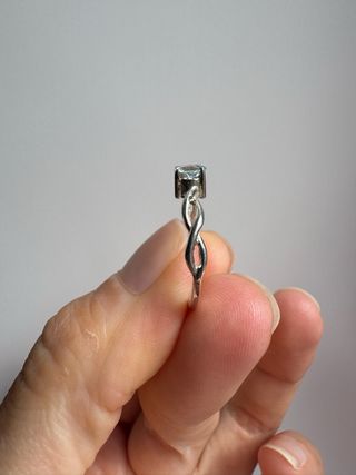 Anillo Plata 925 Topaz Azul