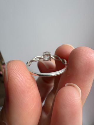 Anillo Plata 925 Topaz Azul