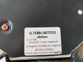 2 Applique Cruccolini Bacco Vetro e Ferro