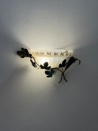 2 Applique Cruccolini Bacco Vetro e Ferro