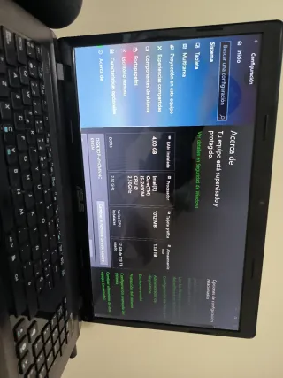 Portátil Asus Negro Windows10 vendo o cambio