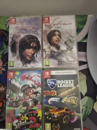 Pack 4 Juegos Nintendo Switch: Syberia 1 y 2, Spla