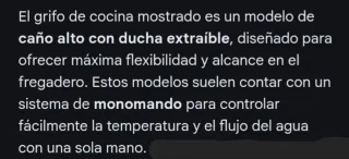 Grifo de Cocina Negro/Plata/Bronce