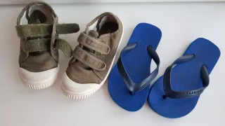 Lote 2 pares calzado infantil unisex Talla 27