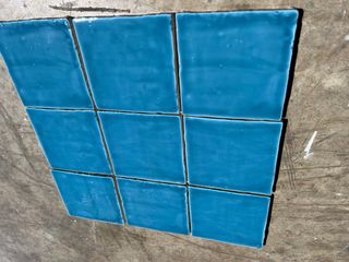 Baldosas azules para baño o cocina