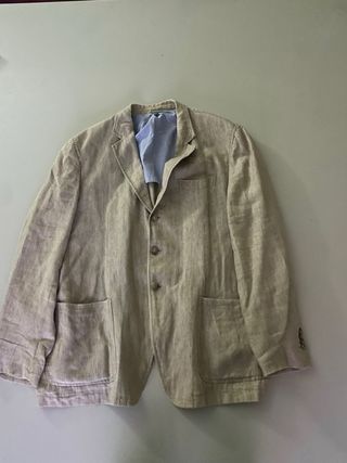 Americana Massimo Dutti Beige/Azul