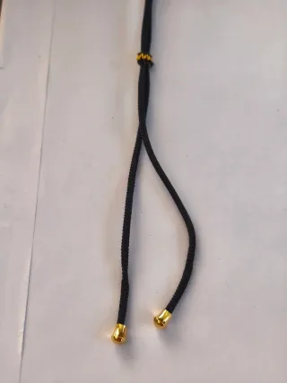 Collar Colgante Cinabrio Puro Chapado Oro 24K.