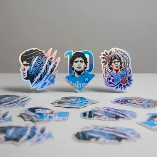 Felpa Blu Maradona 10 Pibe de Oro Unisex