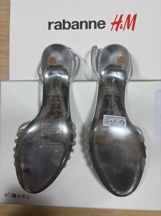 Sandalias Paco Rabanne x H&M Plata Talla 37