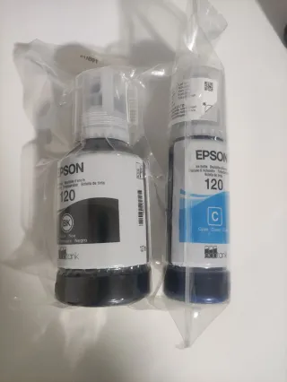 Botes Tinta Epson 120 Negro y Cian