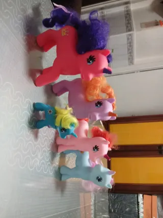 Lote 5 unicornios de juguete