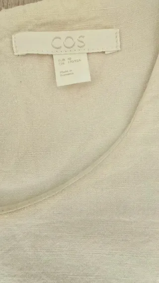 Top COS lana e lyocell panna L