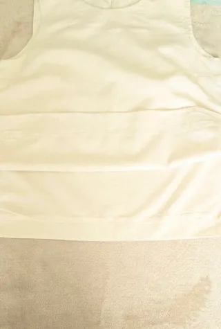 Top COS lana e lyocell panna L