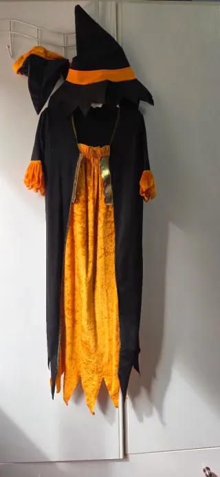 Disfraz de Bruja Negro y Naranja