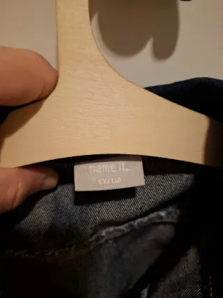Conjunto niña chaqueta vaquera y blusa 4 años