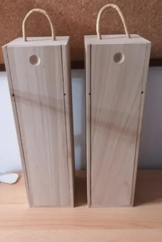Estuche de madera para vino (1 unidad)