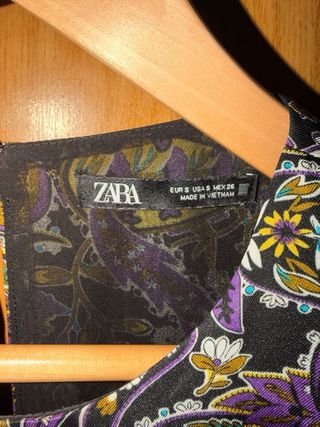 Vestido Zara estampado