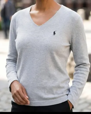 Jersey Ralph Lauren Gris Mujer Talla XL