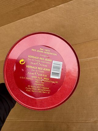 Versace Red Jeans Woman Latta Vintage 30 cm