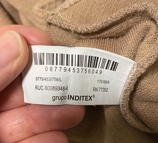 Jersey ZARA cruzado marrón