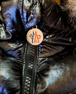 Abrigo Moncler Plumas Negro